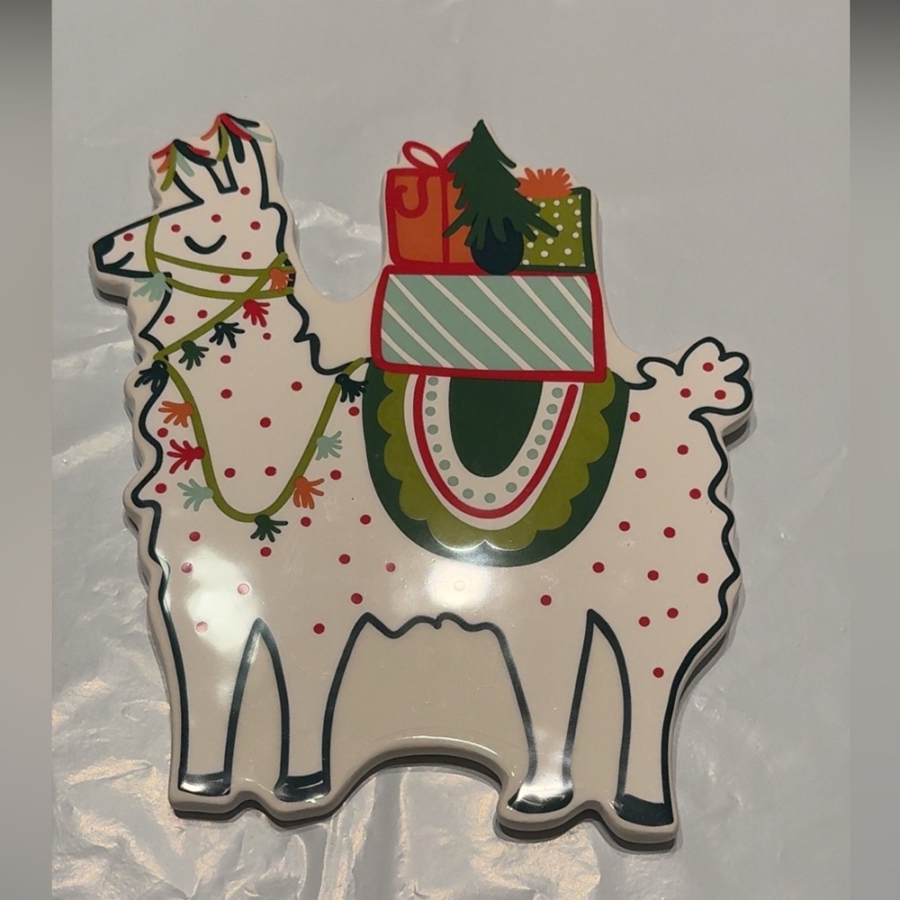 NWT Happy Everything Big Attachment Holiday CHRISTMAS Party 2021 Llama New